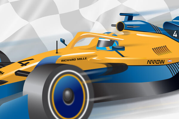 F1 Car Illustration